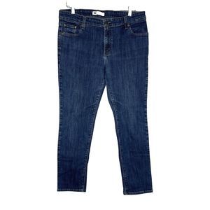 Levis Jeans Womens‎ 16 Blue Mid Rise Skinny Whiskering Everyday Basic Casual